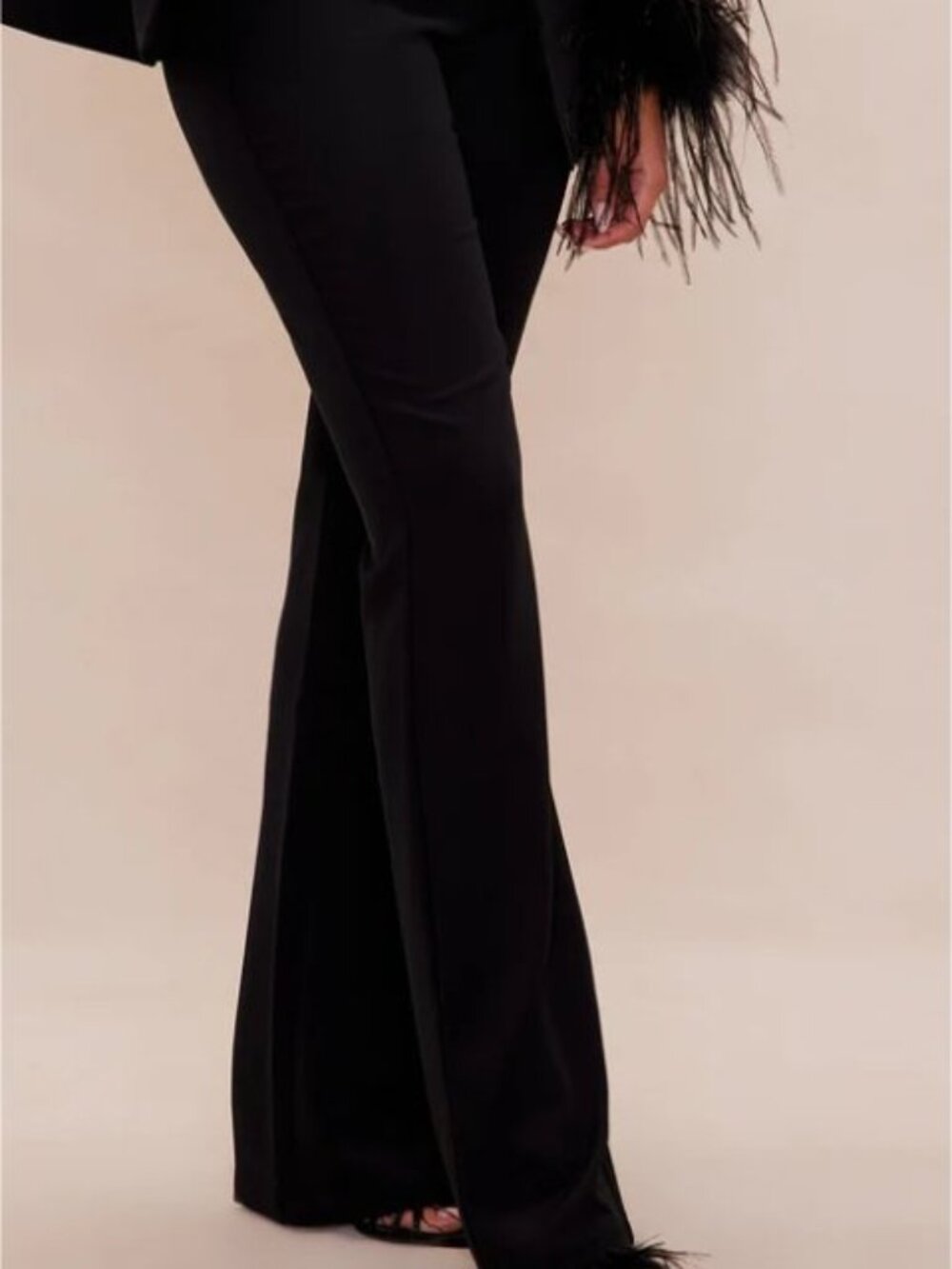 Fashion Nova Black Boot Cut Flare Pants WELL MADE NOVA LUXE LINE SIZE M NEW
